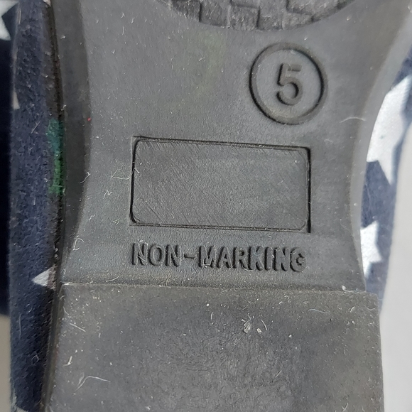Cat & Jack Girl's Navy Silver Stars Shoes - Picture 10 of 12